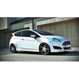 Накладка на передний бампер STLine на Ford Fiesta MK7 рестайл